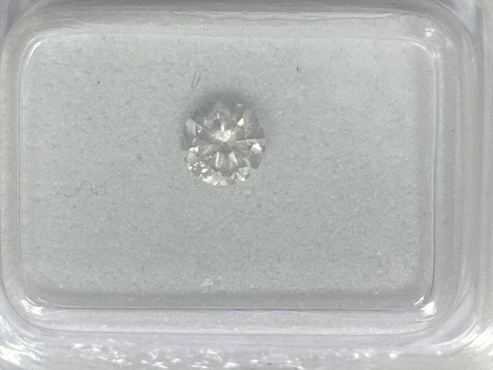 1 pcs 钻石 - 0.39 ct - 圆形 - G - SI2 微内三含级, No reserve price
