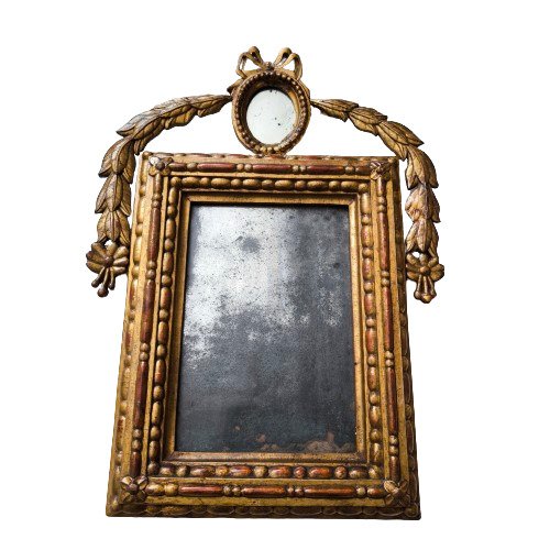Wall mirror  - golden wood