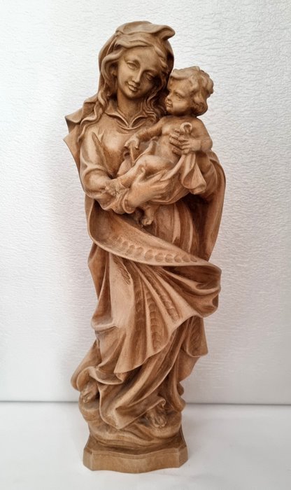 Madonna mit Jesuskind  ca. 40 cm. - Figur - Trä