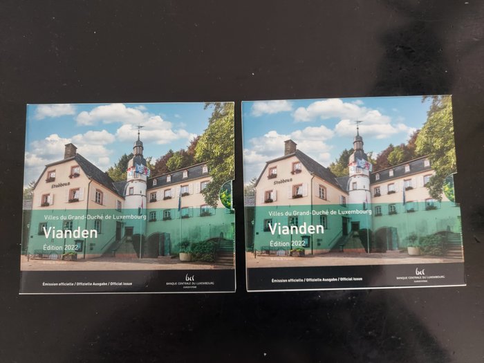 Λουξεμβούργο. Year Set (FDC) 2022 "Vianden" (incl. 2 euro "Drapeau" + "Mariage") (2 sets)  (χωρίς τιμή ασφαλείας)