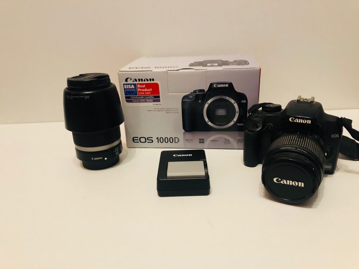 Canon EOS 1000D + EF-S 18-55mm IS + 55-250 IS Appareil photo numérique