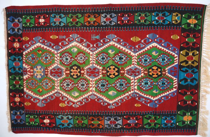 Usak - 凯利姆平织地毯 - 196 cm - 293 cm