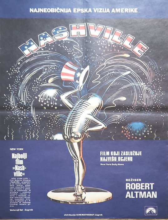  - 海報 Nashville 1975 Robert Altman original movie poster.