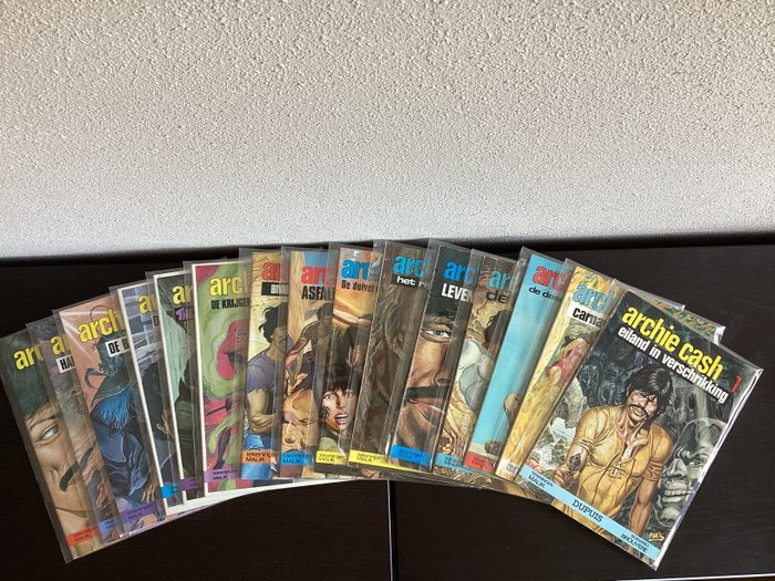 Archie Cash 1 tm 15 - Diverse zie foto’s - 15 Complete series - 第一版 - 1973/1988