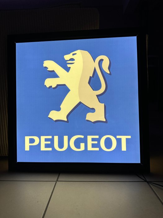Sign - Peugeot - Enseigne Peugeot - boîte à lumière LED