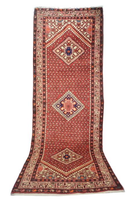 Kézzel csomózott perzsa szőnyeg Maslaghan futógyapjú - Szőnyeg - 305 cm - 106 cm
