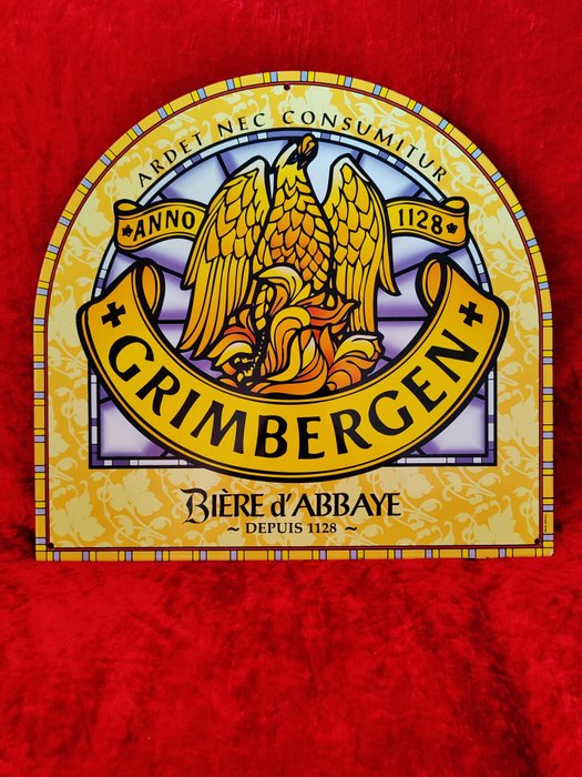 Plaque émaillée Bière Grimbergen - .