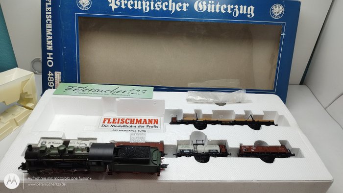 Fleischmann H0轨 - 4891 - 模型火车客运车厢 (1) - 普鲁士货运列车 - KPEV