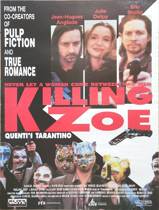  - Affiche Killing Zoe 1993 written by Tarantino original movie poster