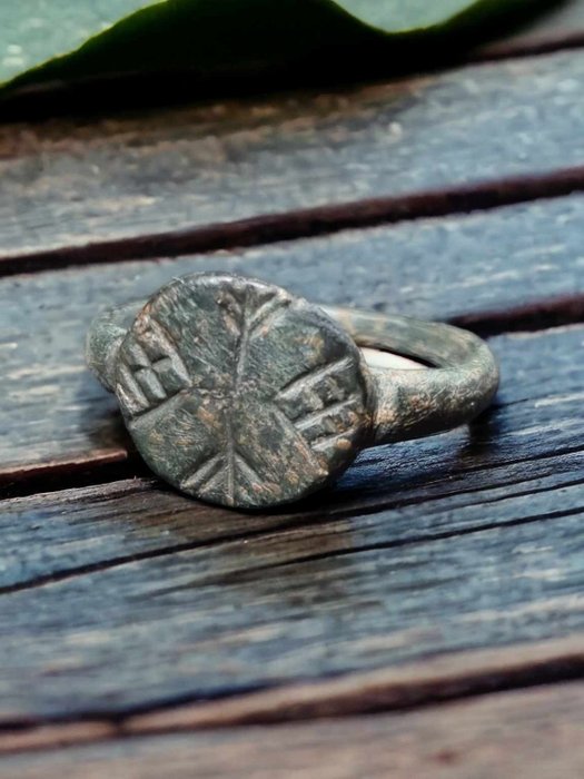 拜占庭帝國 青銅色 戒指  (沒有保留價)