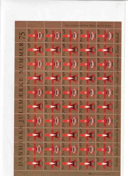 Dänemark 1978/1980 - Auswahl der originalen dänischen Weihnachtsbriefmarken (Teil 8) einschließlich mehrerer Minibögen