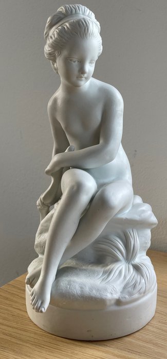 Porcelaine de France - Après Falconet - 雕像 - Fille a l’arc - 瓷