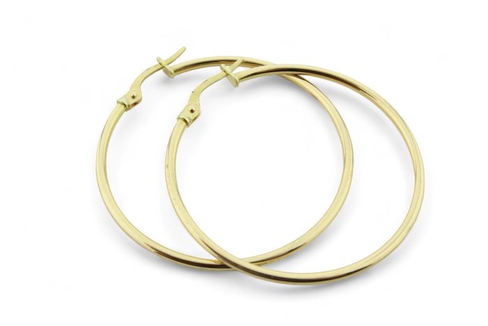 No Reserve Price - Hoop earrings - 18 kt. Yellow gold 