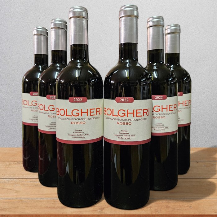 2022 Grattamacco, Bolgheri Rosso - Bolgheri - 6 瓶 (0.75L)