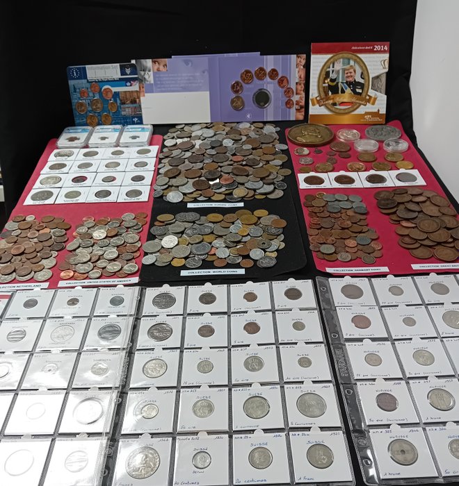 Världen. Roman Empire to présent(+2000 Coins). Interesting collection of Coins from  Roman Empire to présent, (+2000 pieces incl. silver &  and Roman Empire to  présent.  (Utan reservationspris)