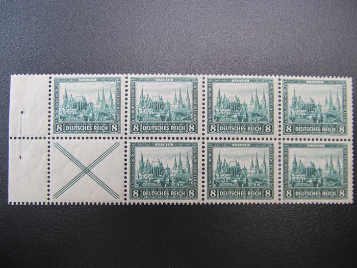 Saksan valtakunta  - DR-H-Blatt No. 68A 1930, Nothilfe, postifriisi