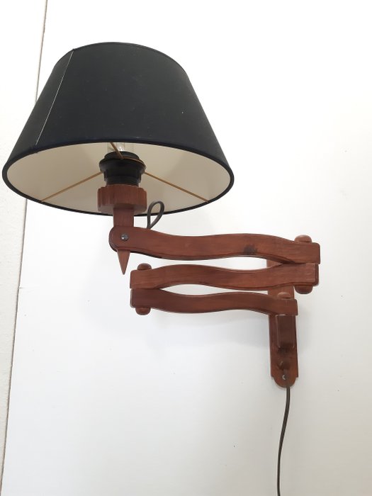 Lampa - Drewno, lampa nożycowa
