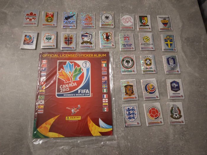 Panini - Women's World Cup Canada 2015 - 1 Empty album + complete loose sticker set