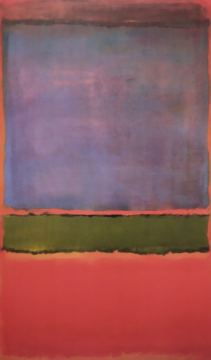 Mark Rothko (1903-1970) (after) - "Nº. 6 (Violet, Green and Red), 1951" - (61 x 91,5cm)