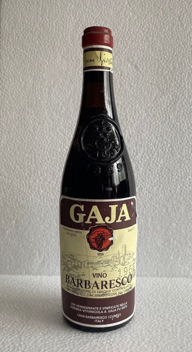1966 Gaja - Barbaresco - 皮埃蒙特 - - 0,70L