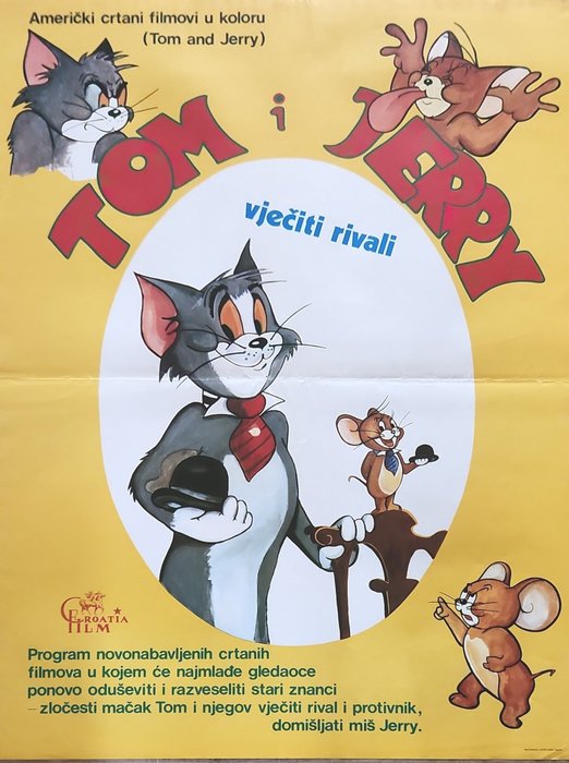  - Plakat Tom i Jerry Vjeciti Rivali (literally translates to "Tom and Jerry Eternal Rivals")