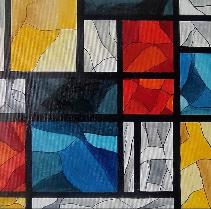 Grazia Braggion (1955) - Omaggio a Mondrian