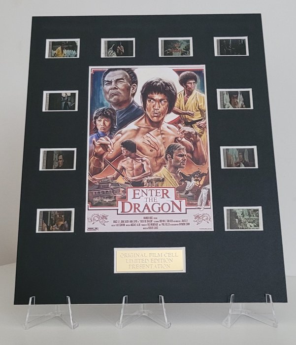Bruce Lee - Enter The Dragon - Framed Film Cell Display with COA