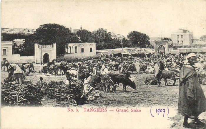 摩洛哥 - 包括軍事、民族和熱鬧的街景 - 有時正面有漂亮的印章 - 明信片 (72) - 1910-1940