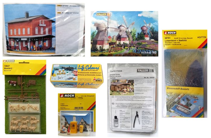 Faller, Noch, Pola, Elita Modelle H0 - Paysage pour trains miniatures (7) - Kits de construction et matériaux de construction