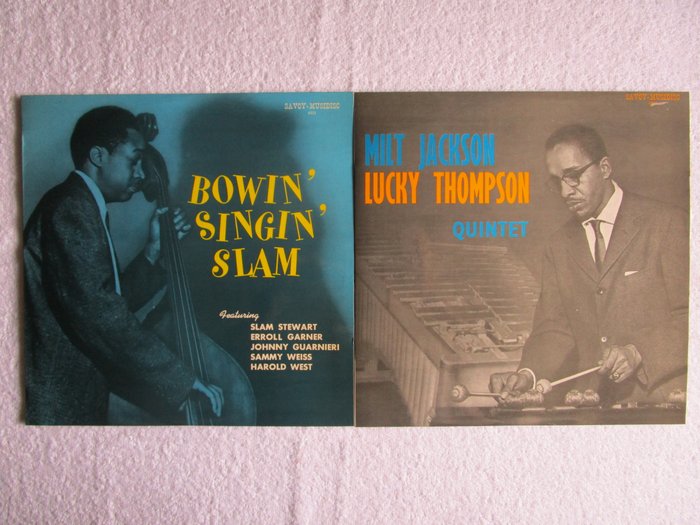Milt Jackson, Lucky Thompson, Slam Stewart, Erroll Garner, Johnny Guarnieri - Bowin Singin Slam - 2 Albums in NM condition - Diverse Titel - Vinylschallplatte - 1967