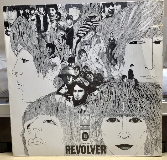 披頭四 - ”Revolver” - MINT - HörZu - HSZE186 - 單張黑膠唱片 - 第一批 模壓雷射唱片 - 1966