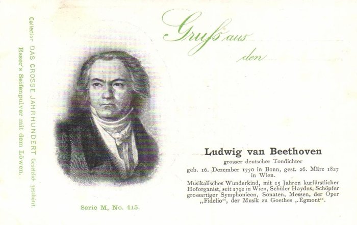 Compozitori - Semnati/fotografiati - inclusiv Liszt, Bach, Mozart, Beethoven, de asemenea cativa - Carte poștală (86) - 1900-1950