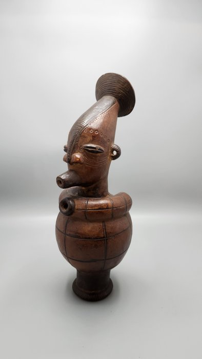 精美的芒贝图罐花瓶 - Mangbetu - 刚果民主共和国  (没有保留价)