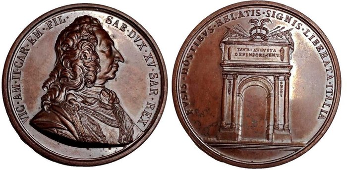 Italie. Bronze medal 1825