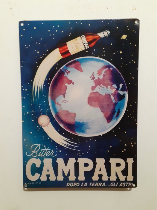 Davide Campari S.p.a Milano - Nanni - Διαφημιστική πινακίδα - Σίδερο (χυτό / σφυρήλατο)