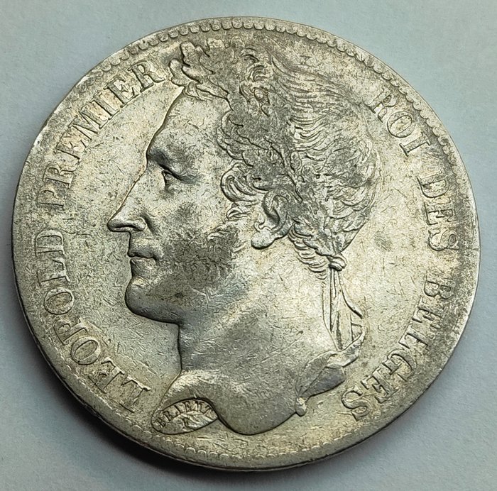 Bélgica. Leopold I (1831-1865). 5 Francs 1844 - Positie A