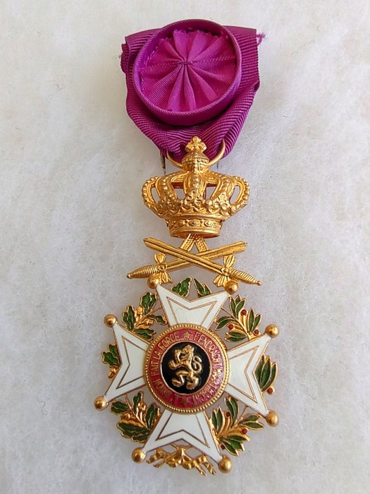 比利時 - 獎牌 - Medaille Militair in de Orde van Leopold 1