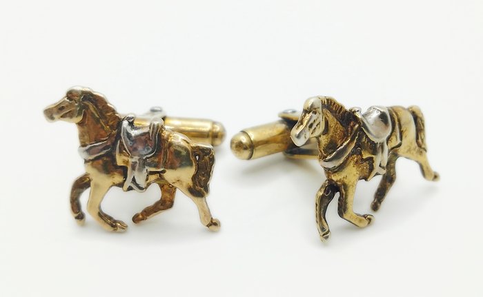 No Reserve Price - MariaSole - Cufflinks Gold-plated, Silver 