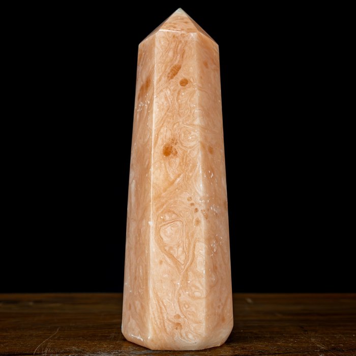 **Nytt fynd** A++ Orange Lax Calcite Brasilien Obelisk- 1010.57 g