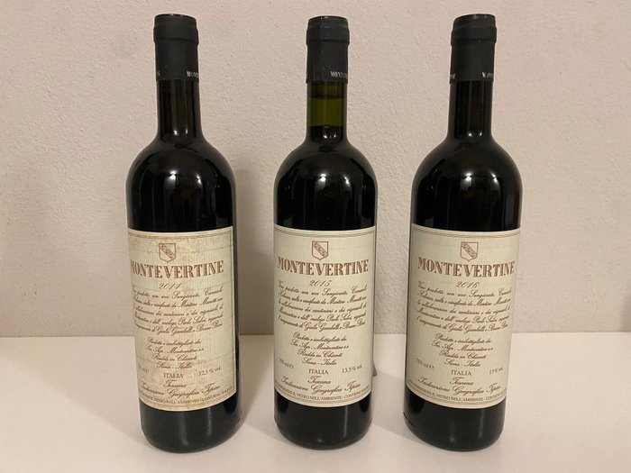 2014, 2015 & 2016 Montevertine, Montevertine - Tuscany - 3 Bottles (0.75L)