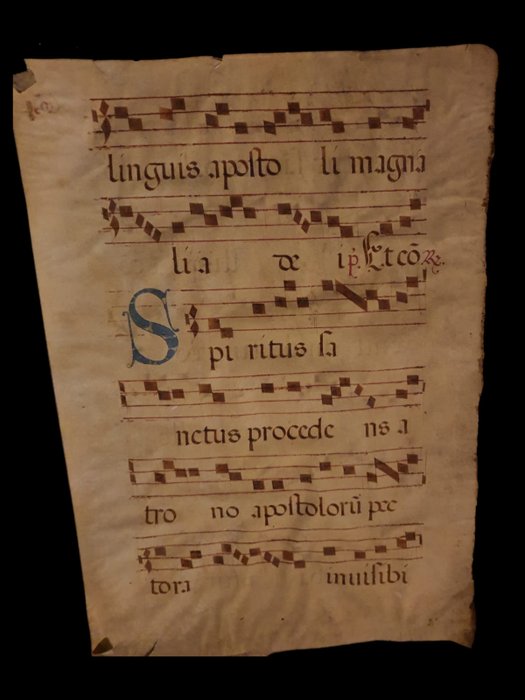Anon - Manoscritto Medievale Liturgico - 1400