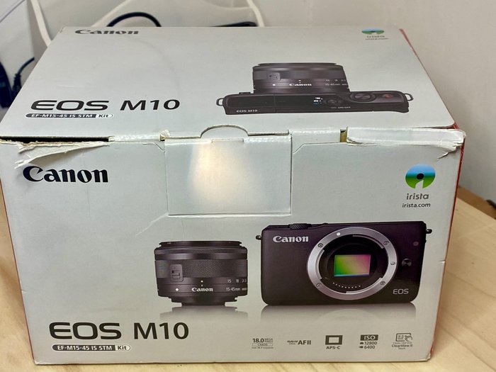 Canon Eos M10 + EF-M 15-45mm f 3,5-6,3 IS STM + SanDisk 64GB Spiegellose Kamera