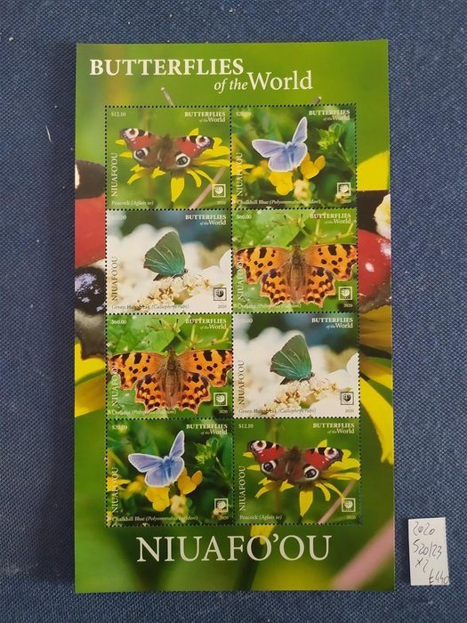 World  - Beautiful world collection of fish and butterflies MNH** S/S and M/S euro 2263