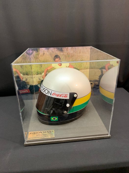 World Championship Karting - Ayrton Senna - 1978 - Replik hjälm 