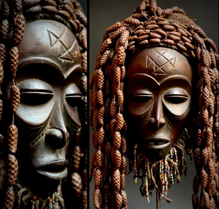 面具 - 普沃 - Chokwe - 安哥拉  (沒有保留價)
