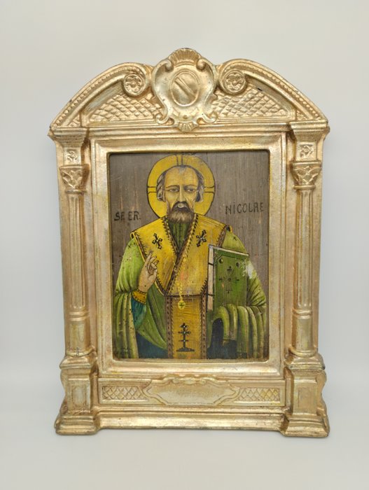 Icoană - Sf. Nicolae Făcătorul de minuni - Lemn