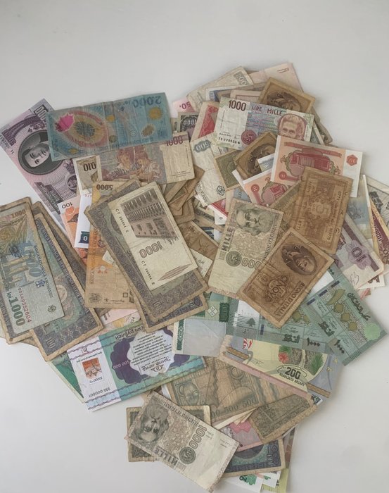 Maailma. - 260 banknotes - various dates  (Ei pohjahintaa)