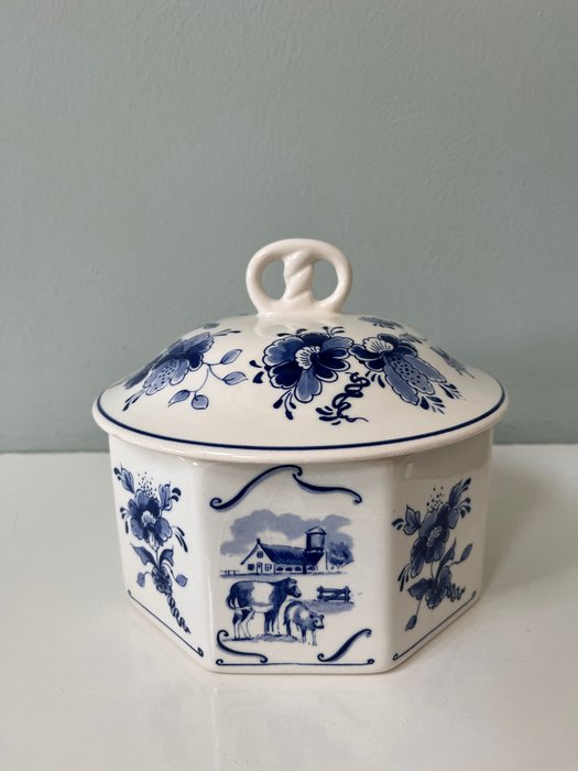 Regina -Delfts Blauw Krakelingpot - Pudełko na herbatniki - Ceramika