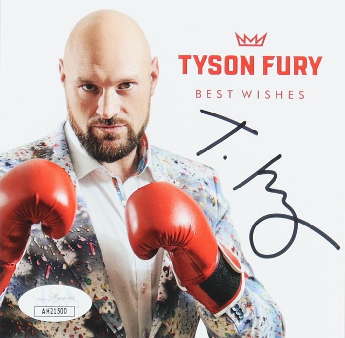 Tyson Fury - podpisane pudełko na płytę 