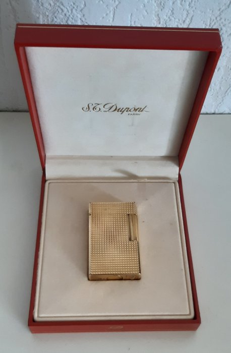 S.T. Dupont - Αναπτήρας τσέπης - Gold-plated -  (1)